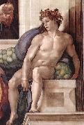 Michelangelo Buonarroti Ignudo oil painting reproduction